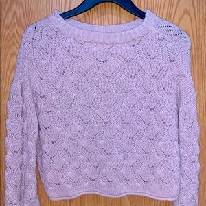 Light Pink Cropped Sweater